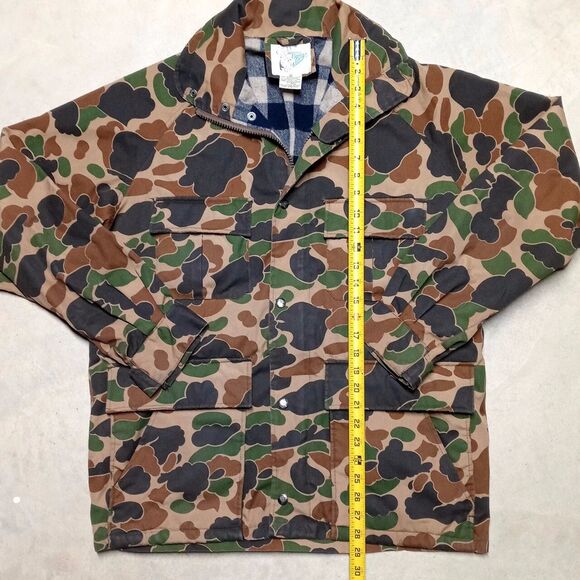 *READ* Vintage Trophy Club Camo Field Hunting Jacket w/ 2 Removable Hoods SMALL - Picture 12 of 13